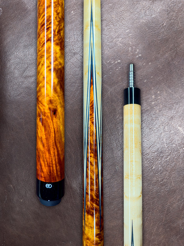 Amboyna Burl and Maple Full Splice