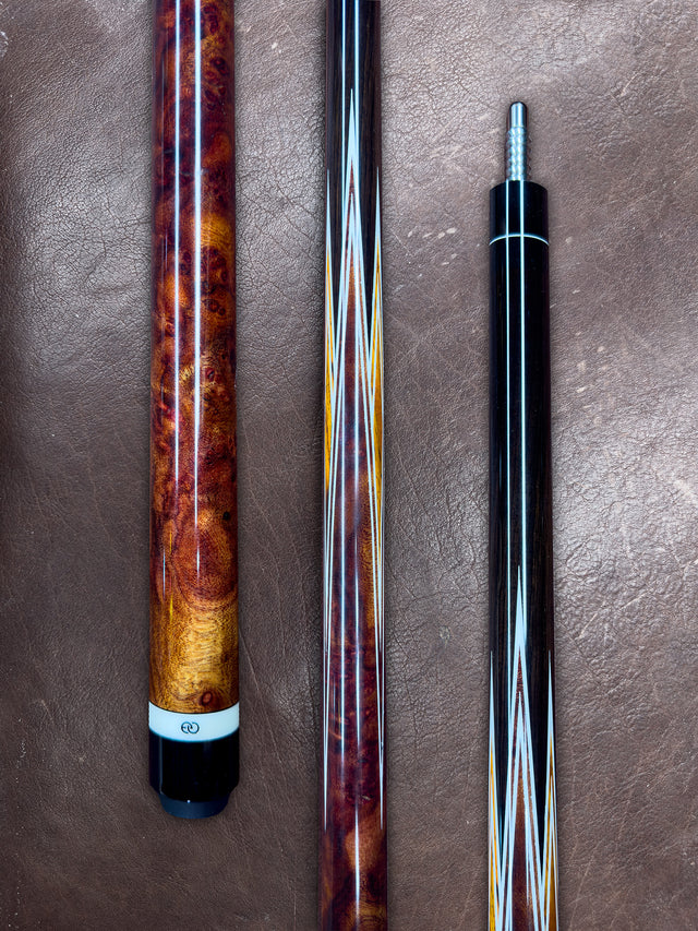 6-Pointed Camphor Burl and Cocobolo Full Splice