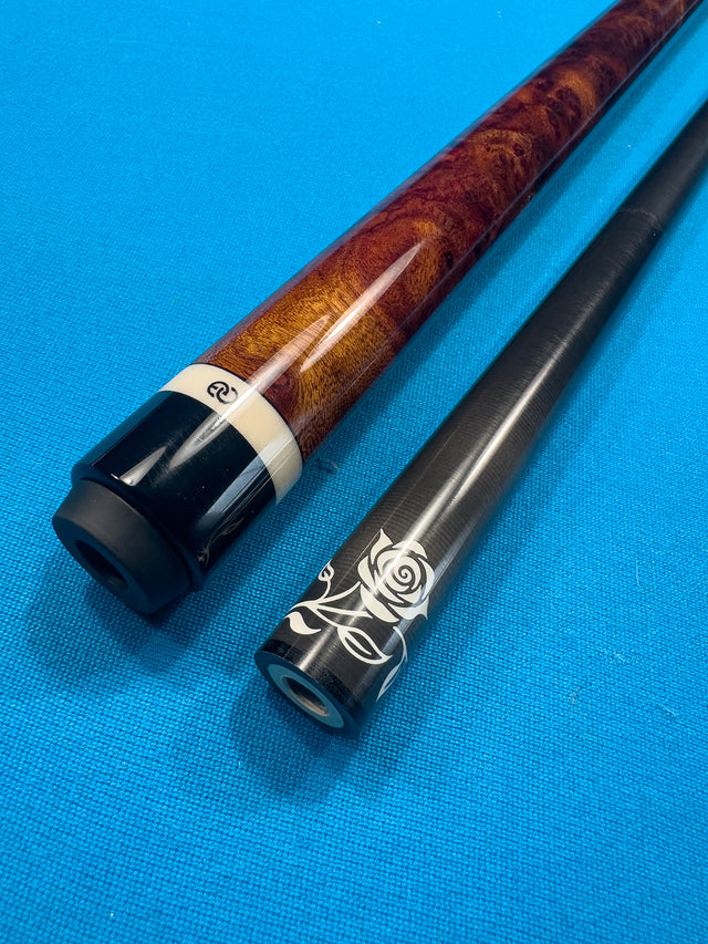 6-Pointed Camphor Burl and Cocobolo Full Splice