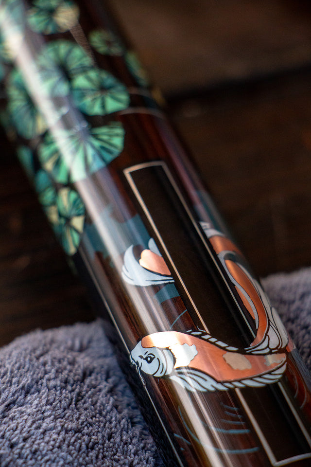 Koi and Lily Pads in Copper and Silver