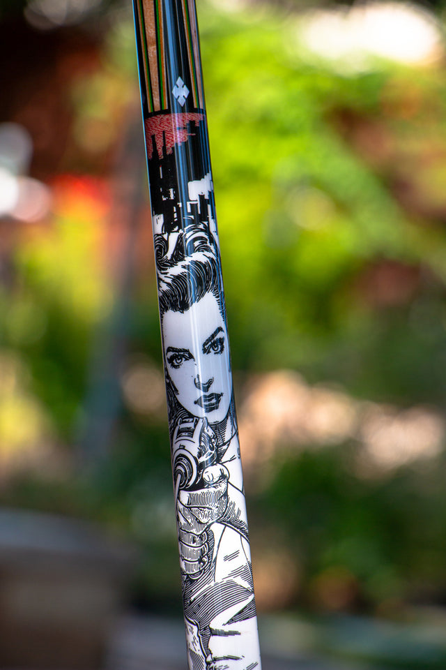 Girl with Laser Blaster Infused Balabushka Cue