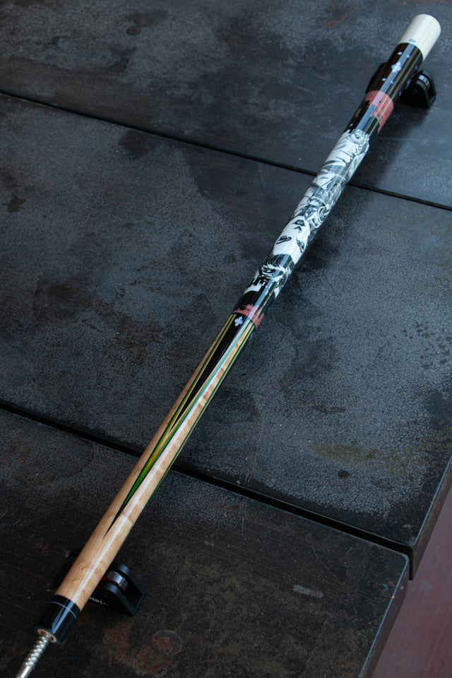 Girl with Laser Blaster Infused Balabushka Cue
