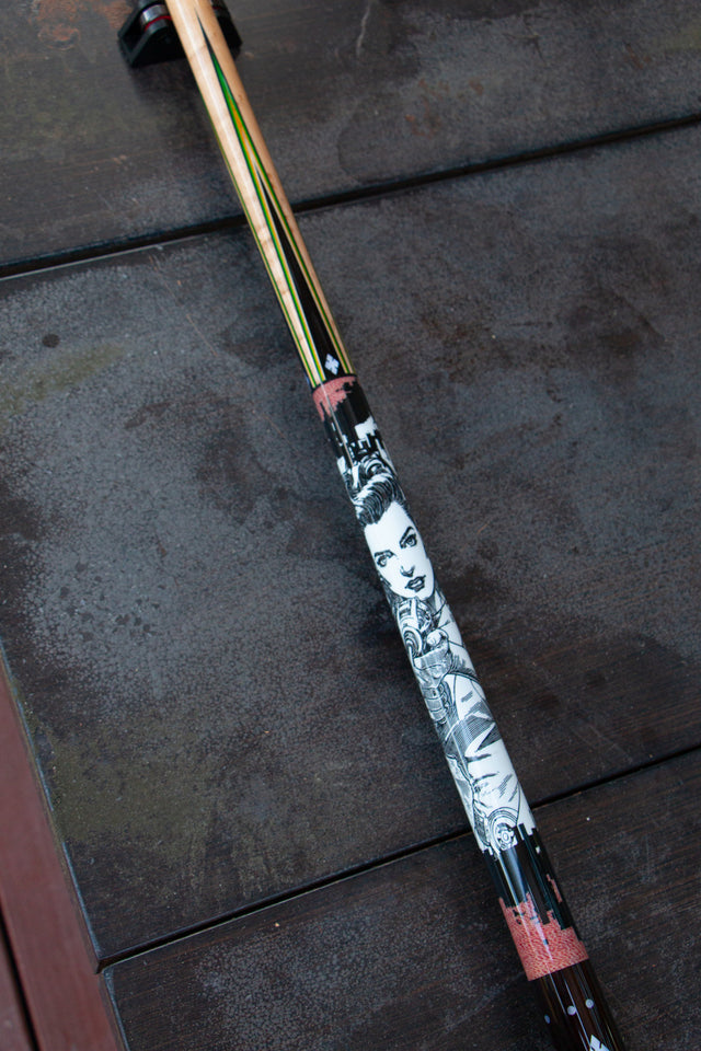 Girl with Laser Blaster Infused Balabushka Cue